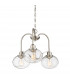 3 Light Chandelier, Brushed Nickel, E27 - 4