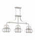 3 Light Island Pendant, Brushed Nickel, E27 - 2