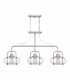 3 Light Island Pendant, Brushed Nickel, E27 - 3