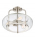 3 Light Semi-Flush Mount, Brushed Nickel, E27 - 3