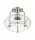 1 Light Semi-Flush Mount, Brushed Nickel, E27 - 3