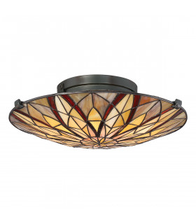 Tiffany Semi-Flush Valiant Bronze E27