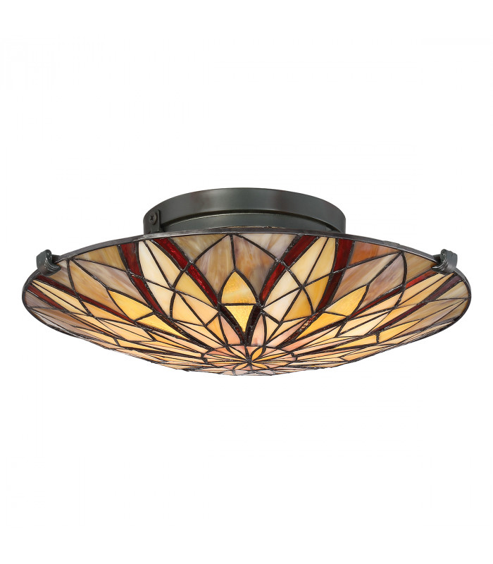 Tiffany Semi-Flush Valiant Bronze E27