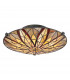Tiffany Semi-Flush, Valiant Bronze, E27 - 3