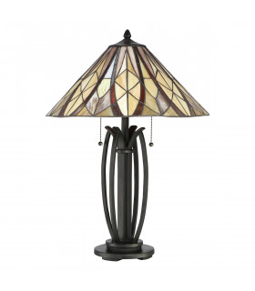 Tiffany Table Lamp, Valiant Bronze, E27 - 2