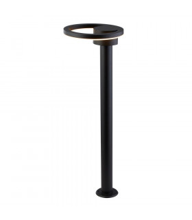 Led Post (73Cm Height) With Round Head - Black With Frosted Diffuser