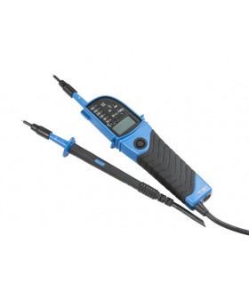 IP64 CAT III 2-Pole Tester with LED and LCD Display