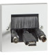 Single Size Brush Module Faceplate (complete)
