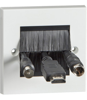Single Size Brush Module Faceplate (complete)