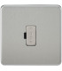 Screwless 13A Fused Spur Unit - Brushed Chrome