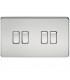 Screwless 10AX 4G 2-Way Switch - Polished Chrome