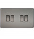 Screwless 10AX 4G 2-Way Switch - Black Nickel