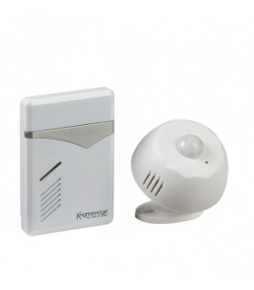 White Wireless PIR Door Chime (100m range)