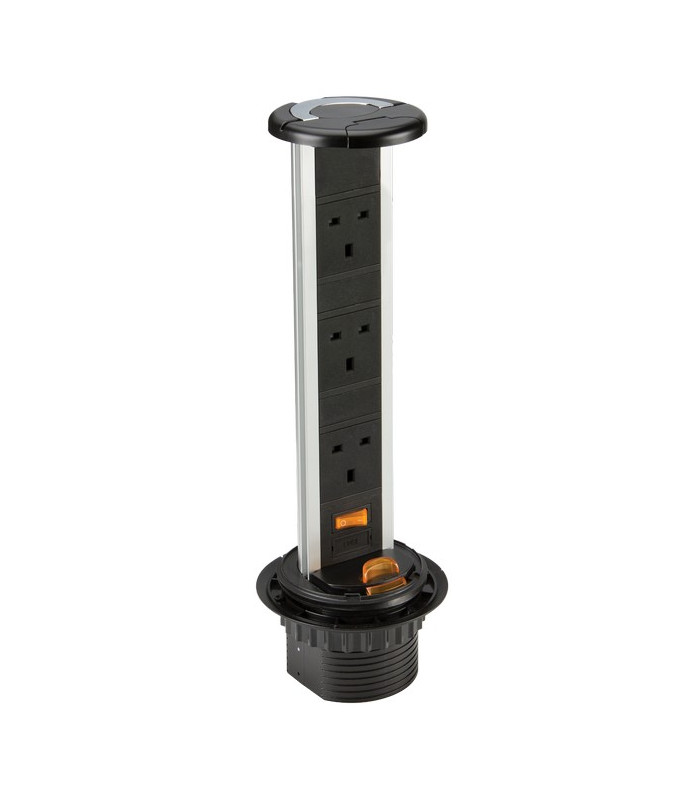 IP54 13A 3G Recess Mount Pop Up Socket