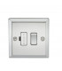 13A Switched Fused Spur Unit - Bevelled Edge Polished Chrome