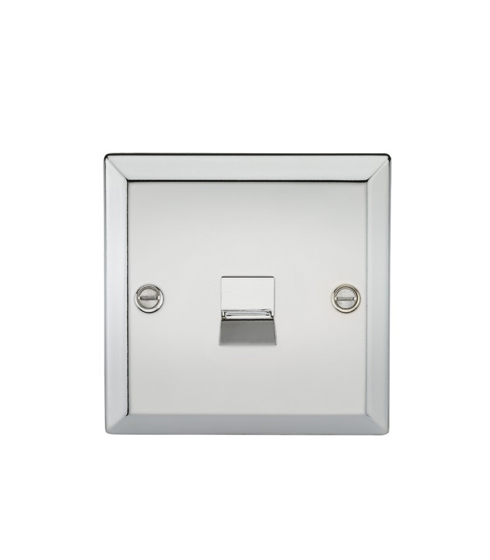 Telephone Master Outlet - Bevelled Edge Polished Chrome