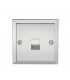 Telephone Extension Outlet - Bevelled Edge Polished Chrome