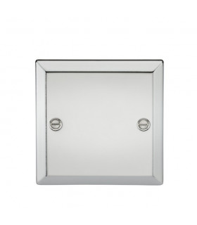 1G Blanking Plate - Bevelled Edge Polished Chrome