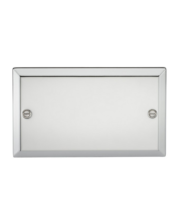 2G Blanking Plate - Bevelled Edge Polished Chrome