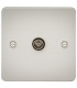 Flat Plate 1G TV Outlet (non-isolated) - Pearl