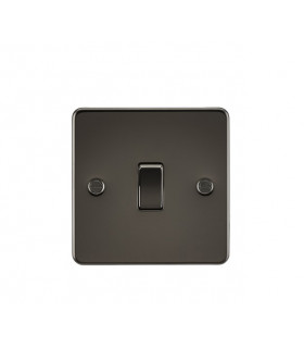 Flat Plate 10AX 1G Intermediate Switch - Gunmetal