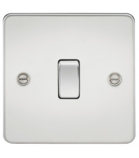 Flat Plate 10AX 1G Intermediate Switch - Polished Chrome