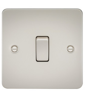 Flat Plate 10AX 1G Intermediate Switch - Pearl