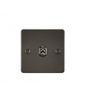 Flat Plate 10AX 1G Intermediate Toggle Switch - Gunmetal