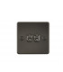Flat Plate 10AX 2G 2-way toggle switch - gunmetal