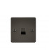 Flat Plate Telephone master socket - gunmetal