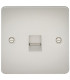Flat Plate Telephone master socket -pearl