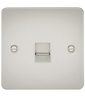 Flat Plate Telephone master socket -pearl