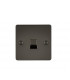Flat Plate Telephone extension socket - gunmetal