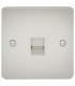 Flat Plate Telephone extension socket - pearl