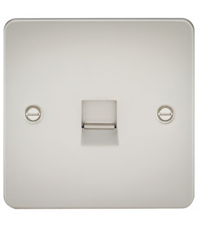 Flat Plate Telephone extension socket - pearl