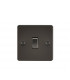 Flat Plate 20A 1G DP switch - gunmetal