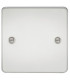 Flat Plate 1G blanking plate - polished chrome