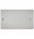 Flat Plate 2G blanking plate - brushed chrome