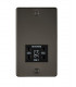 Flat Plate 115/230V dual voltage shaver socket - gunmetal with black insert