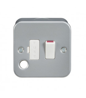 Metal Clad 13A Switched Fused Spur Unit with Flex Outlet