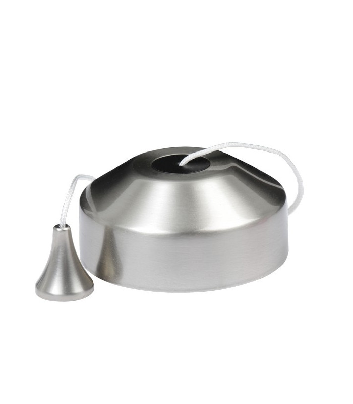 10AX 2-Way Pull Cord Switch - Brushed Chrome