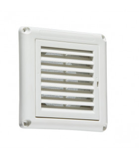 100MM/4" Extractor Fan Grille with Fly Screen - White