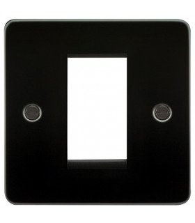 Flat Plate 1G Modular Faceplate - Gunmetal