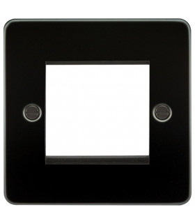 Flat Plate 2G modular faceplate - gunmetal