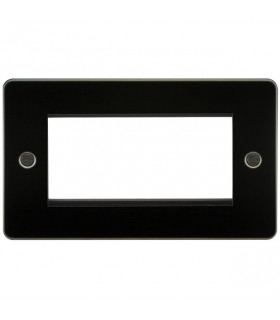 Flat Plate 4G modular faceplate - gunmetal