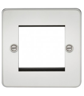 Flat Plate 2G modular faceplate - polished chrome