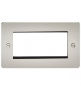 Flat Plate 4G modular faceplate - pearl