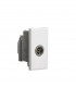 Screened TV Outlet 25 x 50mm - White