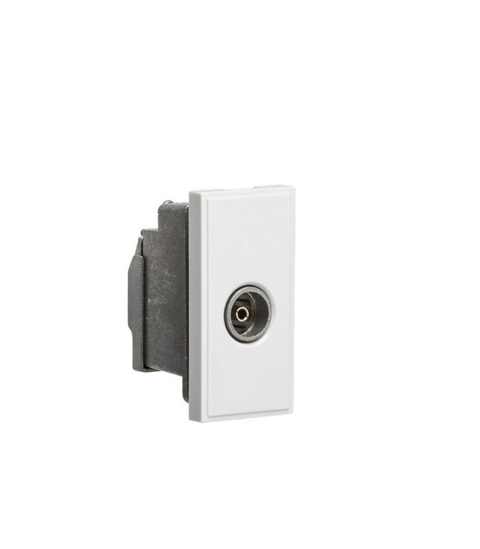 Screened TV Outlet 25 x 50mm - White