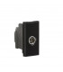 Screened TV Outlet 25 x 50mm - Black